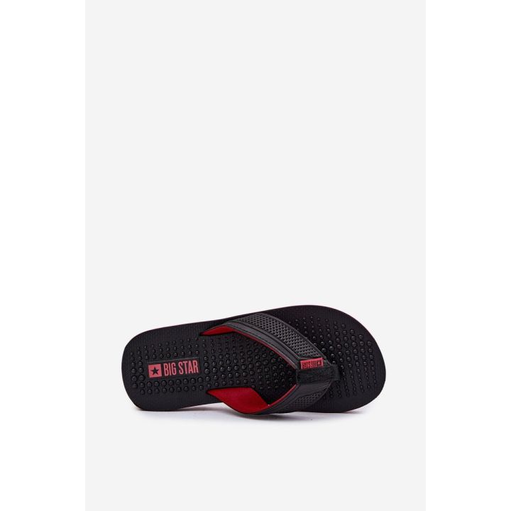 Vyrų juodos vasarinės šlepetės Flip Flop tipo