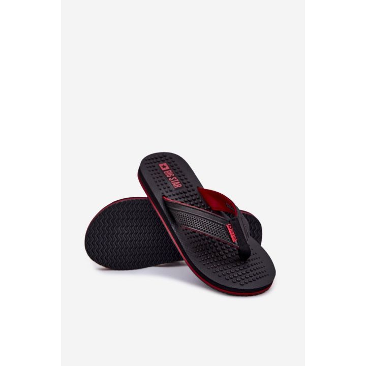 Vyrų juodos vasarinės šlepetės Flip Flop tipo