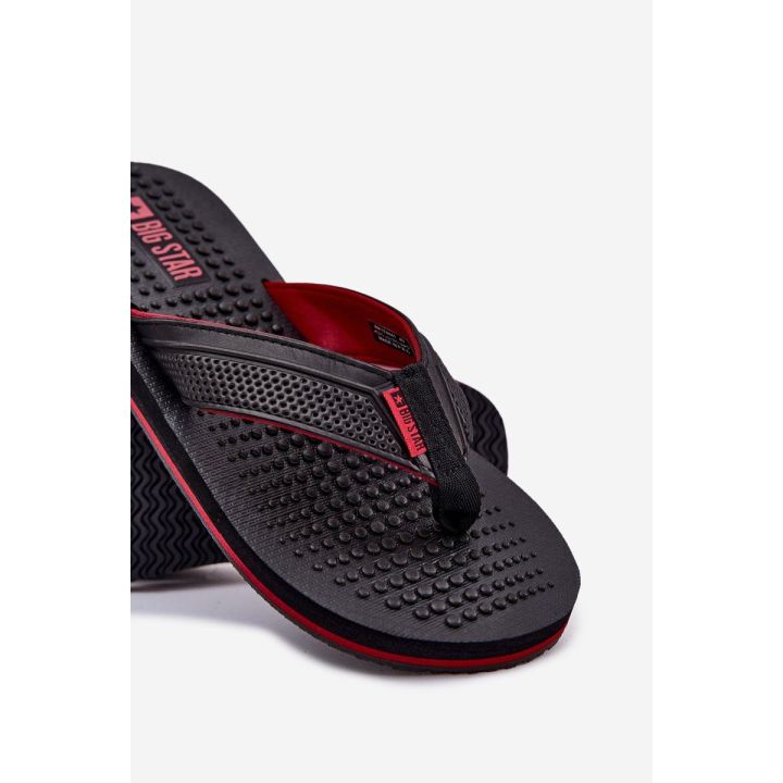 Vyrų juodos vasarinės šlepetės Flip Flop tipo