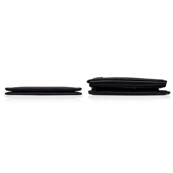 Plonos odinės vyriškos piniginės SOLIER SW10 SLIM BROWN