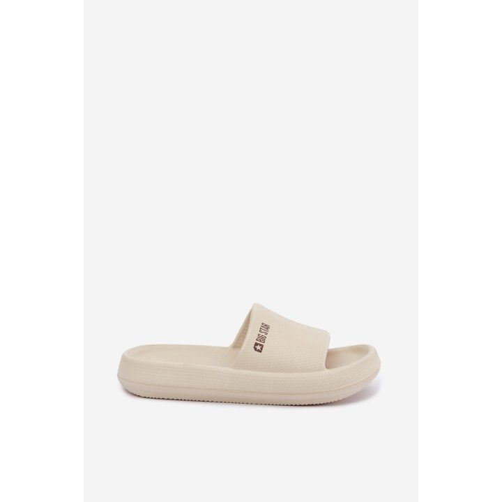 Moteriškos putplasčio šlepetės Big Star, smėlio spalvos
