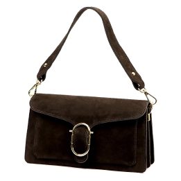 Rudos zomšos rankinė per petį Gregorio