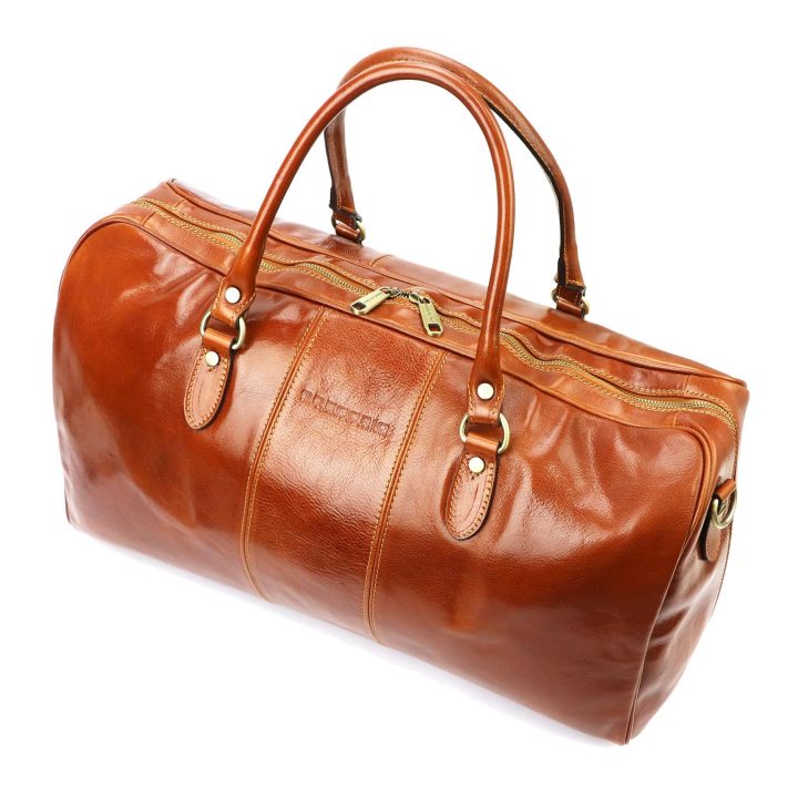 Natūralios odos kelioninis krepšys Gregorio