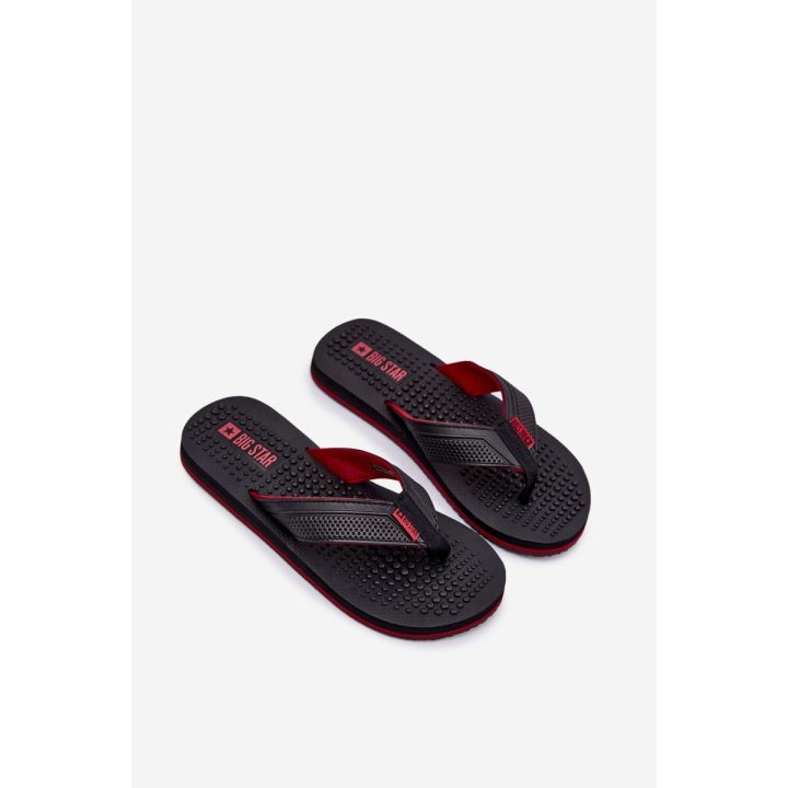 Vyrų juodos vasarinės šlepetės Flip Flop tipo