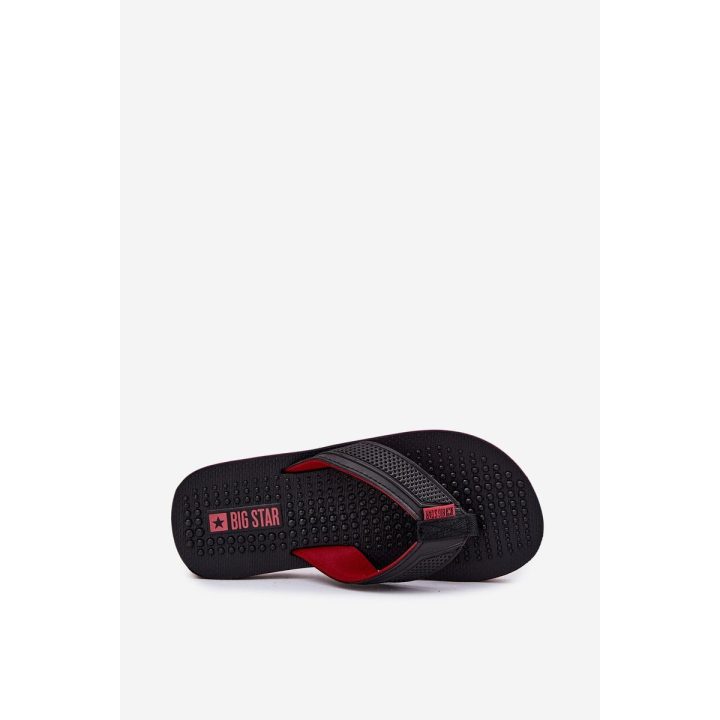 Vyrų juodos vasarinės šlepetės Flip Flop tipo