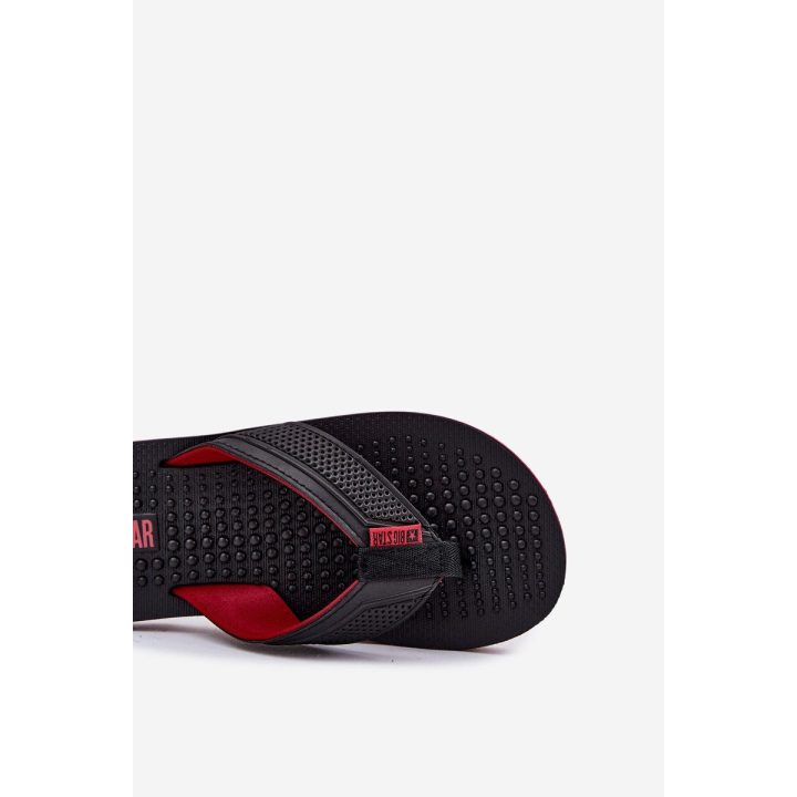 Vyrų juodos vasarinės šlepetės Flip Flop tipo