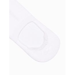 Vyriškos baltos pėdų kojinės 4 porų pakuotė OMBRE CLOTHING