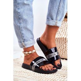 Moteriškos šlepetės juodos spalvos Big Star BIG STAR SHOES