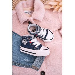 Vaikiški aukšti sportbačiai BIG STAR tamsiai mėlyni BIG STAR SHOES