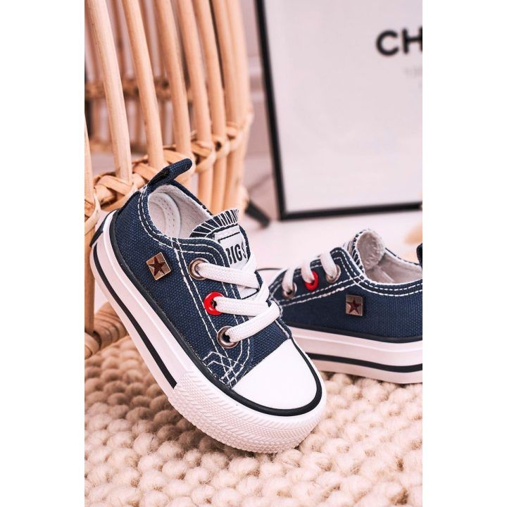 Vaikiški žemi sportbačiai BIG STAR tamsiai mėlyni BIG STAR SHOES