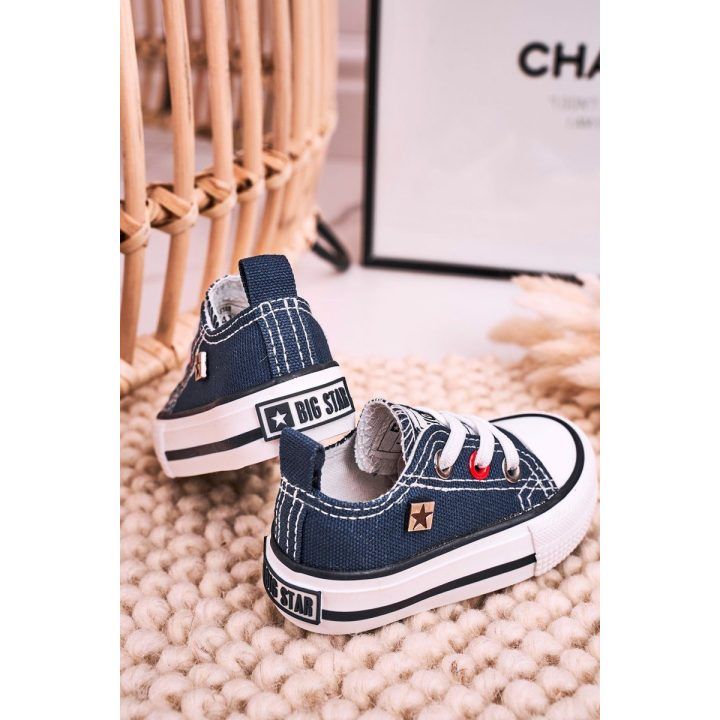 Vaikiški žemi sportbačiai BIG STAR tamsiai mėlyni BIG STAR SHOES