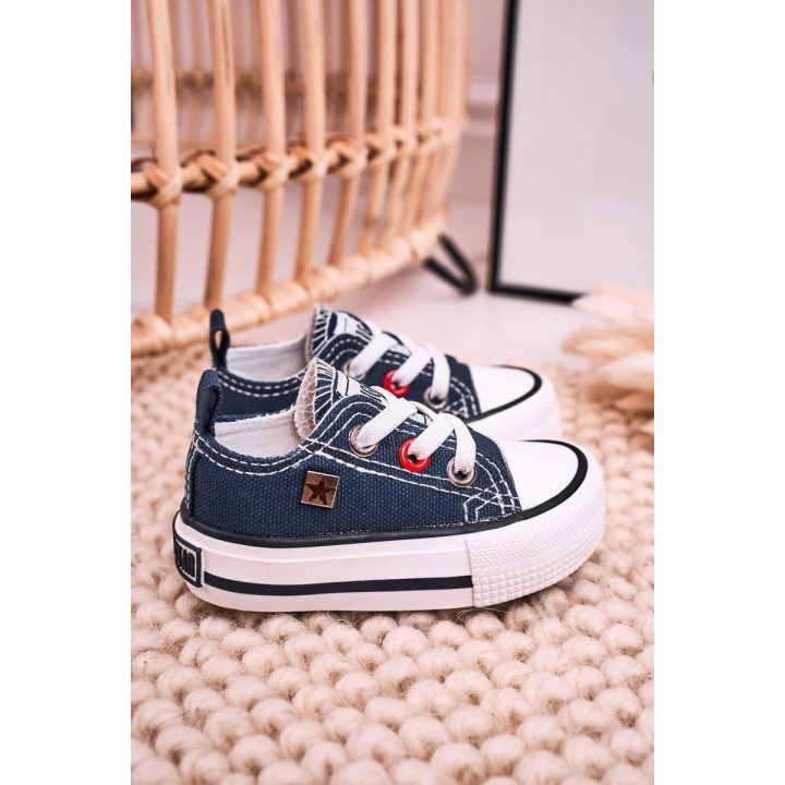 Vaikiški žemi sportbačiai BIG STAR tamsiai mėlyni BIG STAR SHOES
