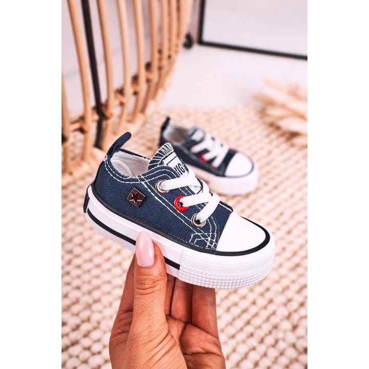 Vaikiški žemi sportbačiai BIG STAR tamsiai mėlyni BIG STAR SHOES
