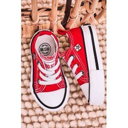Vaikiški žemi sportbačiai BIG STAR, raudoni BIG STAR SHOES