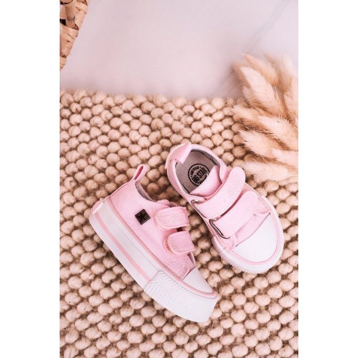 Vaikiški sportbačiai su lipuku BIG STAR, rožiniai BIG STAR SHOES