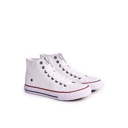 Vyriški klasikiniai aukšti sportbačiai BIG STAR balti BIG STAR SHOES