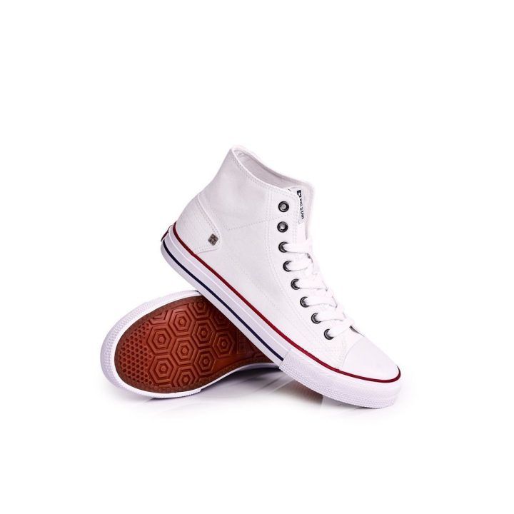 Vyriški klasikiniai aukšti sportbačiai BIG STAR balti BIG STAR SHOES