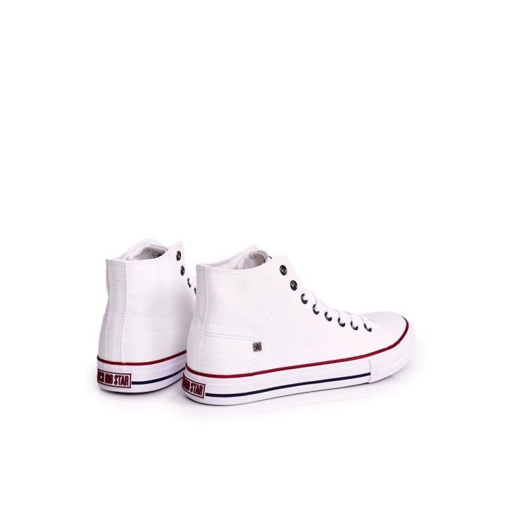 Vyriški klasikiniai aukšti sportbačiai BIG STAR balti BIG STAR SHOES