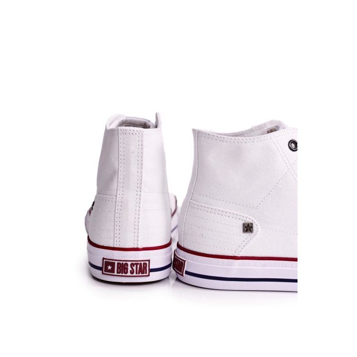 Vyriški klasikiniai aukšti sportbačiai BIG STAR balti BIG STAR SHOES