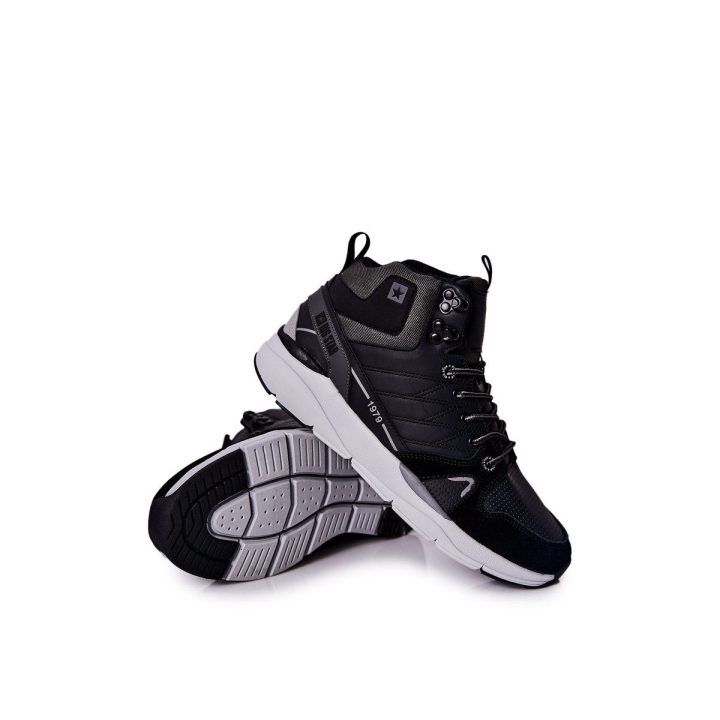Aukšti vyriški sportiniai batai Big Star juodi BIG STAR SHOES