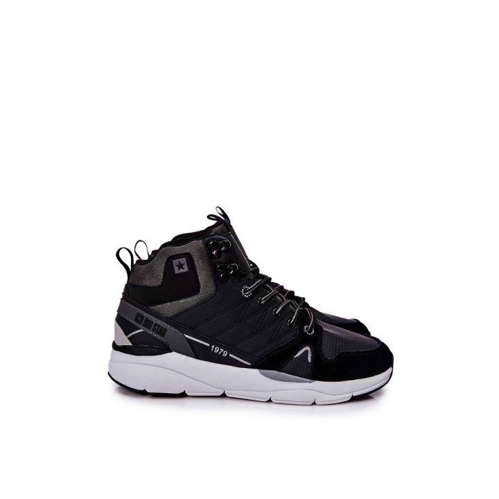 Aukšti vyriški sportiniai batai Big Star juodi BIG STAR SHOES