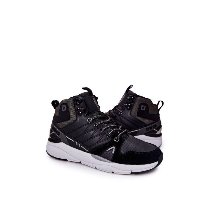 Aukšti vyriški sportiniai batai Big Star juodi BIG STAR SHOES