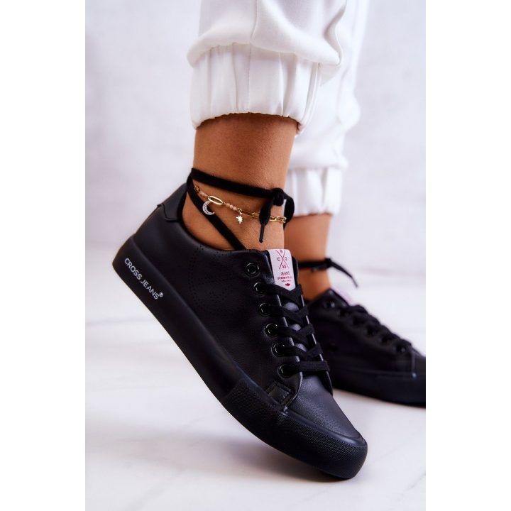 Juodos spalvos stilingi Cross Jeans bateliai CROSS JEANS