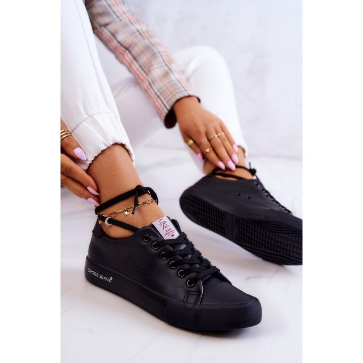 Juodos spalvos stilingi Cross Jeans bateliai CROSS JEANS
