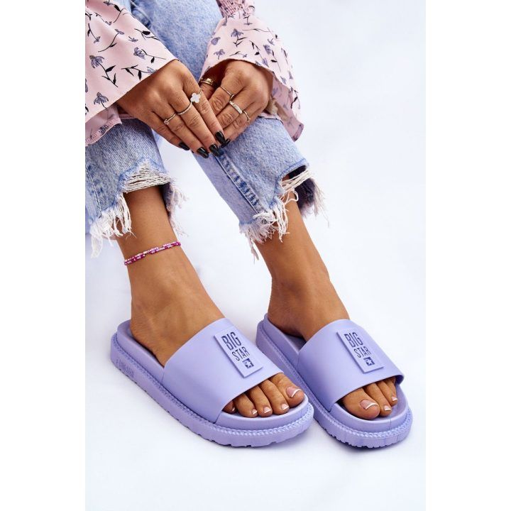 Šlepetės Big Star violetinės spalvos BIG STAR SHOES
