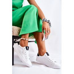 Balti odiniai aukštos kokybės BIG STAR laisvalaikio bateliai BIG STAR SHOES