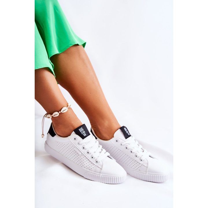 Balti odiniai aukštos kokybės BIG STAR laisvalaikio bateliai BIG STAR SHOES