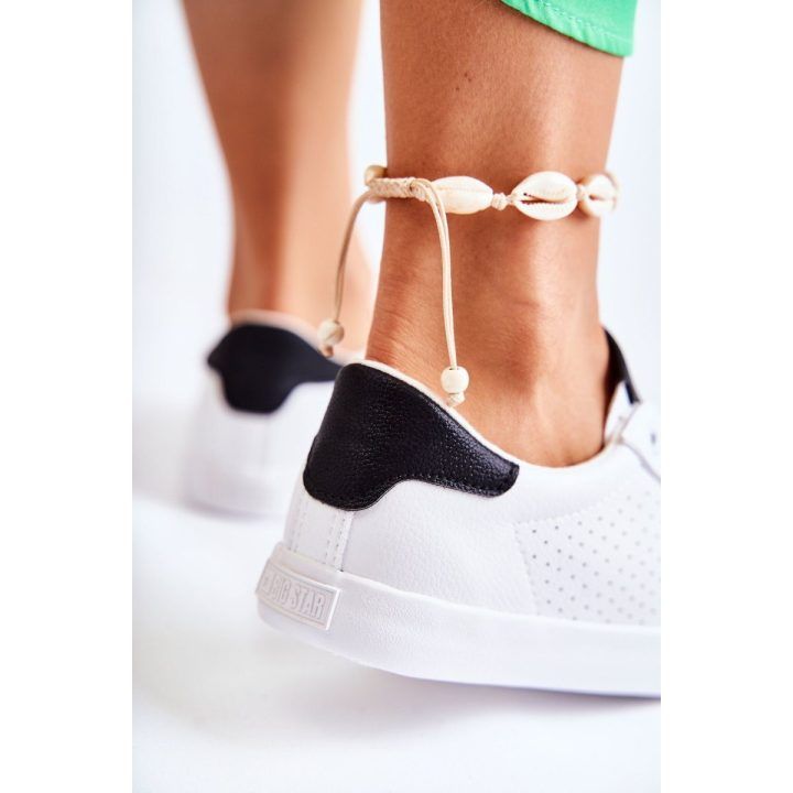 Balti odiniai aukštos kokybės BIG STAR laisvalaikio bateliai BIG STAR SHOES