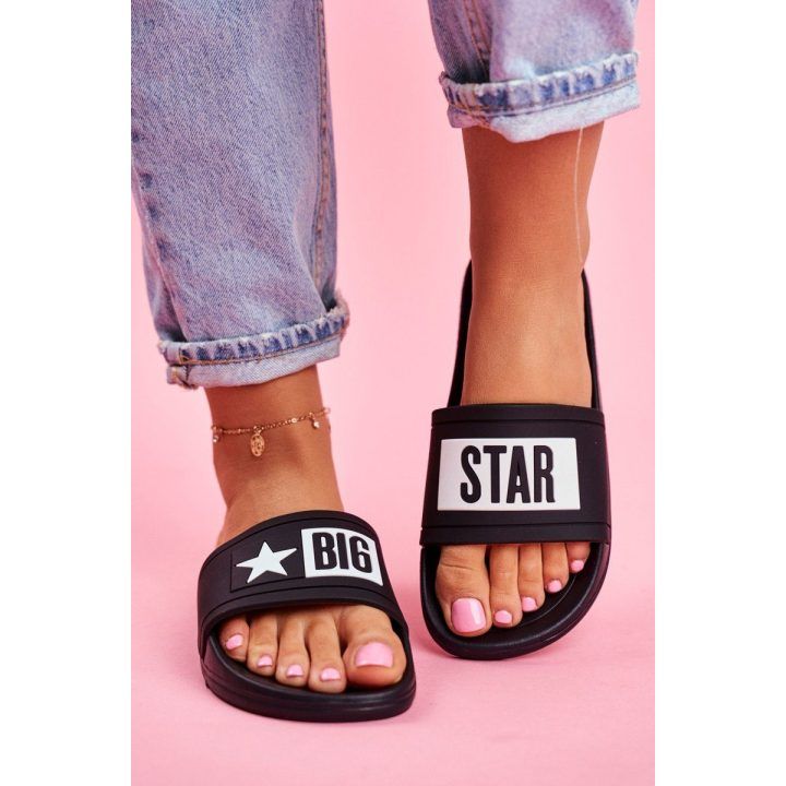 Moteriškos šlepetės Big Star juodos spalvos BIG STAR SHOES