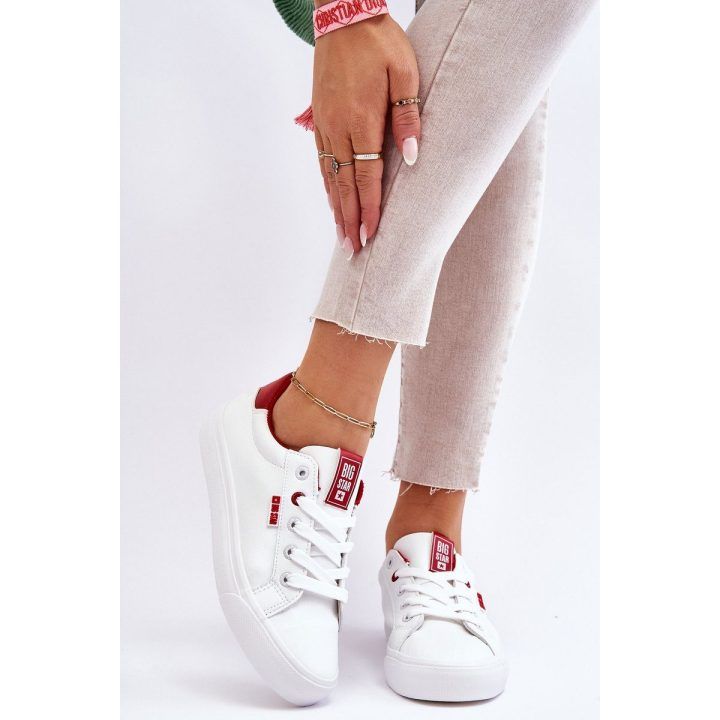 Moteriški odiniai sportbačiai Big Star Balta-raudona BIG STAR SHOES