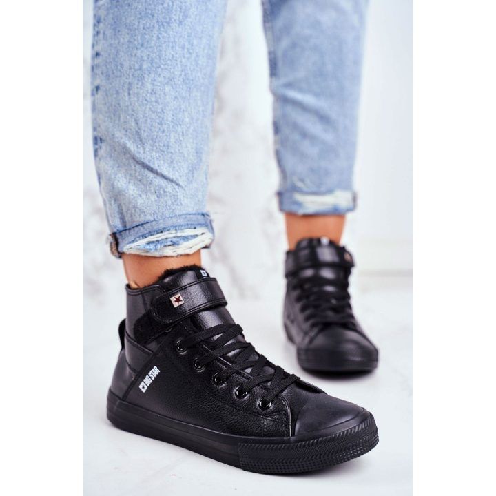 Moteriški odiniai sportiniai bateliai su pašiltinimu juodi BIG STAR BIG STAR SHOES