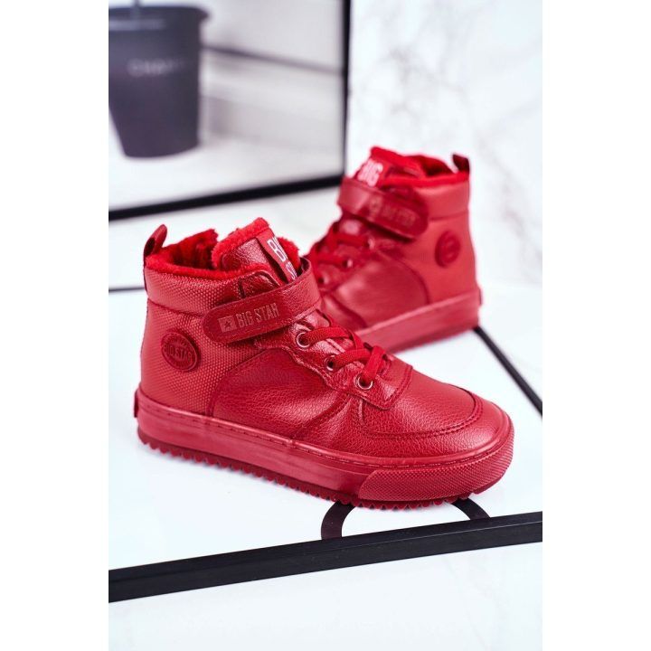 Vaikiški šilti sportiniai batai Big Star Raudonos spalvos BIG STAR SHOES