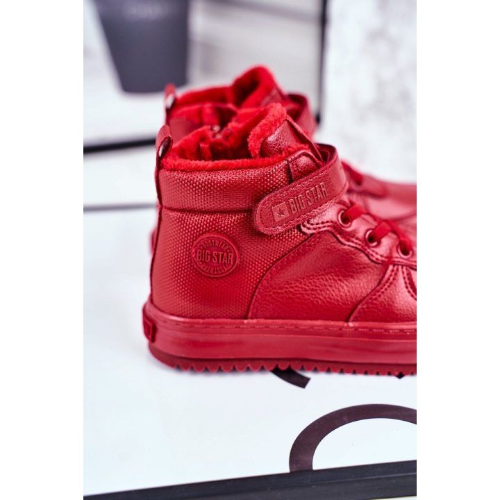 Vaikiški šilti sportiniai batai Big Star Raudonos spalvos BIG STAR SHOES
