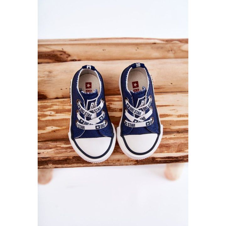 Vaikiški medžiaginiai sportbačiai BIG STAR Tamsiai mėlyni BIG STAR SHOES