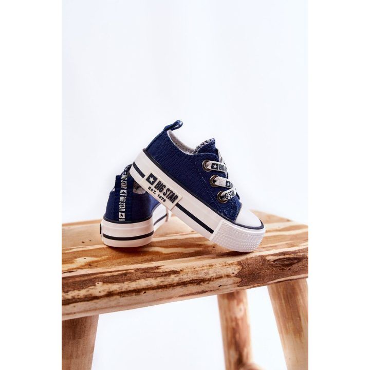 Vaikiški medžiaginiai sportbačiai BIG STAR Tamsiai mėlyni BIG STAR SHOES