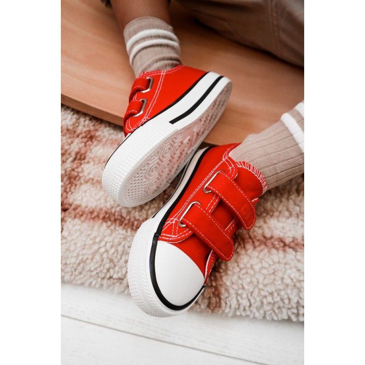 Vaikiki medžiaginiai laisvalaikio batai su lipniais užsegimais BIG STAR SHOES