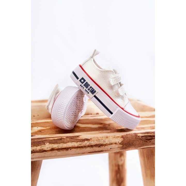 Vaikams medžiaginės laisvalaikio batai su lipniais užsegimais BIG STAR SHOES