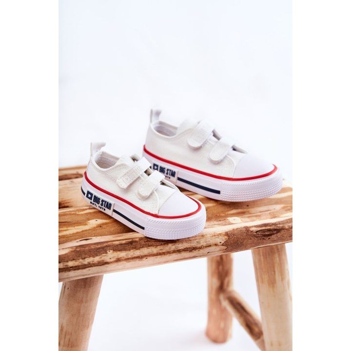 Vaikams medžiaginės laisvalaikio batai su lipniais užsegimais BIG STAR SHOES