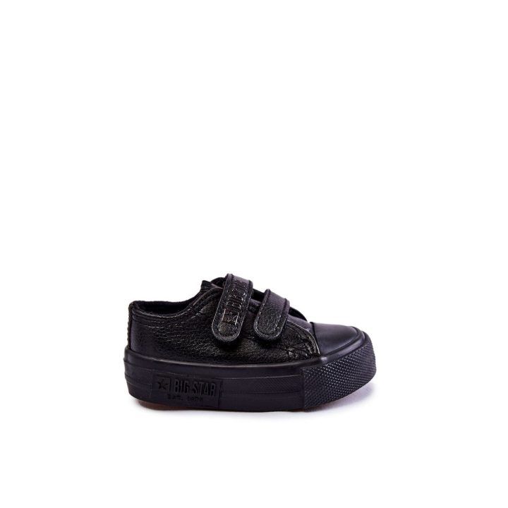Vaikiški odiniai sportbačiai su lipduku BIG STAR KK374090 juodi BSB21611 BIG STAR SHOES