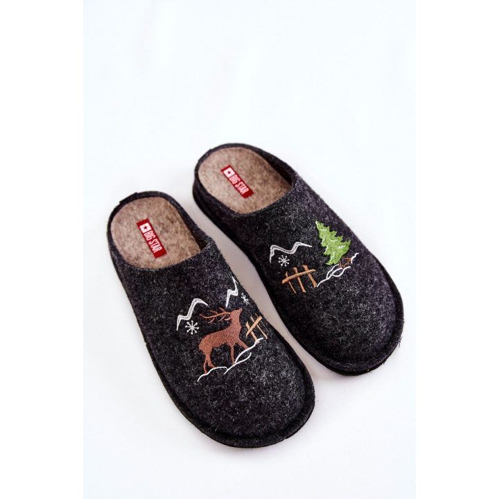 šlepetės Big Star Juodos ir smėlio spalvos BIG STAR SHOES