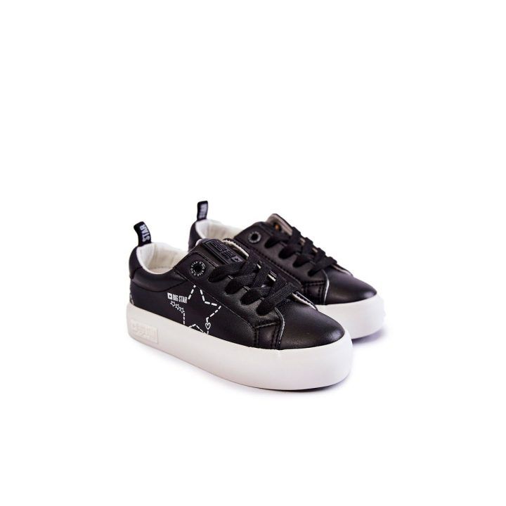 Vaikiški sportiniai batai, suvarstomi Big Star juodi BIG STAR SHOES