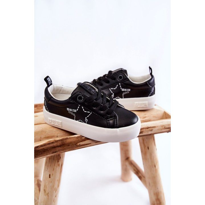 Vaikiški sportiniai batai, suvarstomi Big Star juodi BIG STAR SHOES