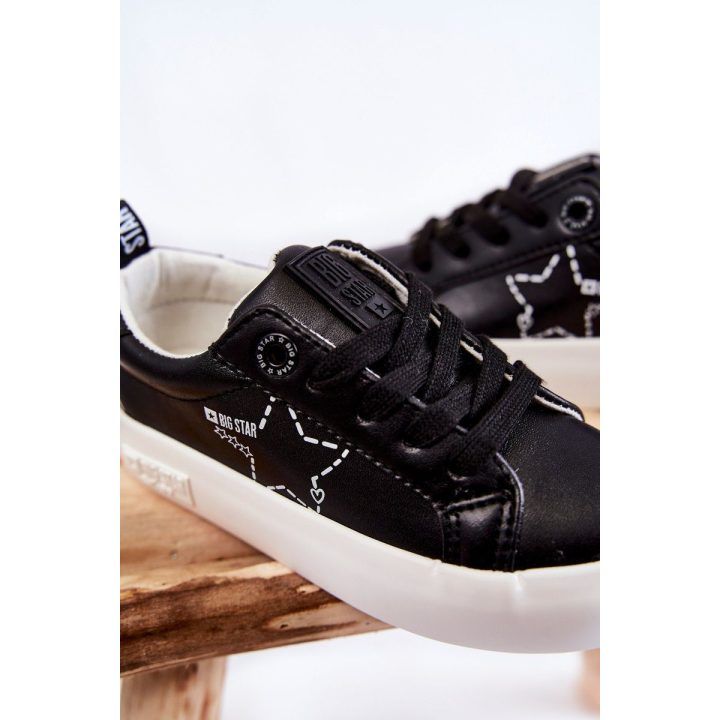 Vaikiški sportiniai batai, suvarstomi Big Star juodi BIG STAR SHOES