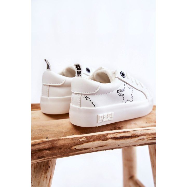 Vaikiški sportiniai batai, suvarstomi Big Star balti BIG STAR SHOES
