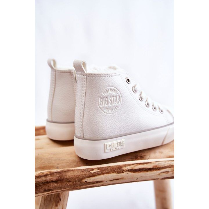 Vaikiški sportbačiai su užtrauktuku Big Star balti BIG STAR SHOES