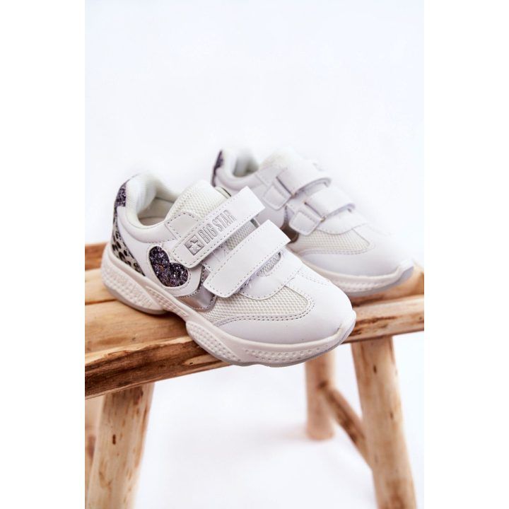 Vaikiški sportiniai batai su lipduku Big Star Balti BIG STAR SHOES